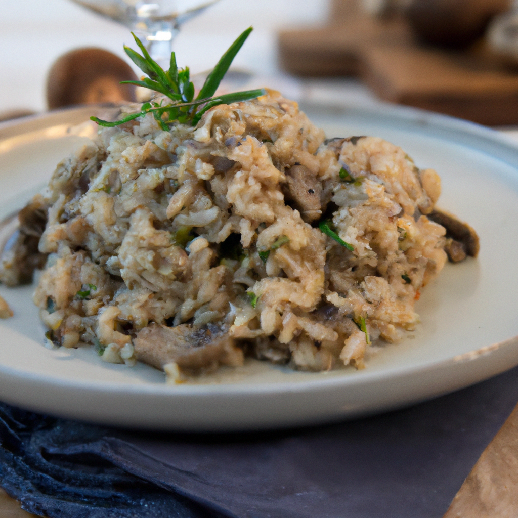 Recept voor: risotto: Risotto ai Funghi Misti (gemengde paddenstoelenrisotto)